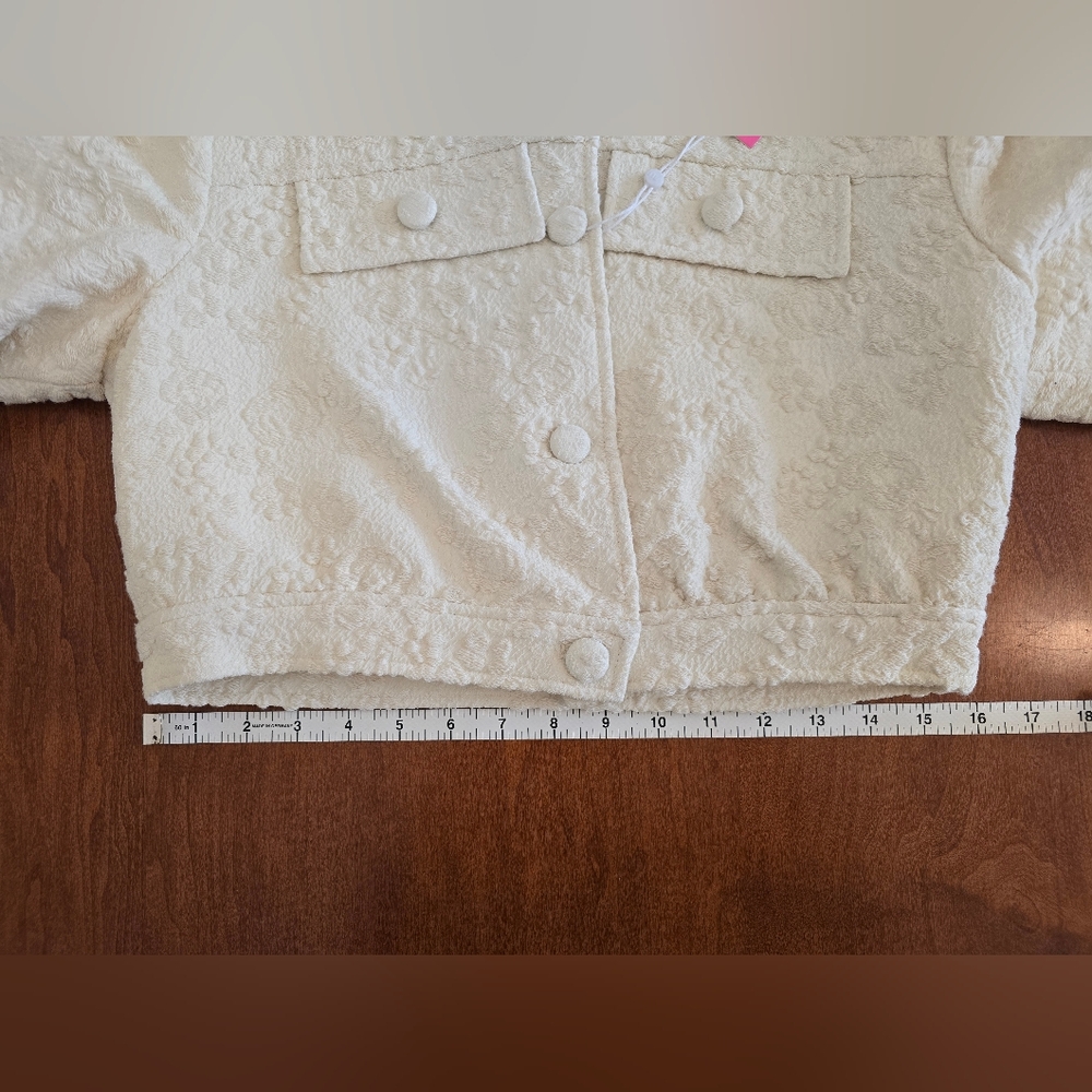 NEW Amanda Uprichard - Off-white Bello Jacket in Muslin | Size Medium - Picture 12 of 16